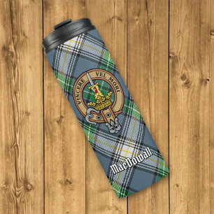 Garrafa Térmica Clan MacDowall Crest sobre Tartan