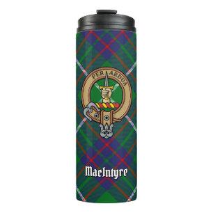 Garrafa Térmica Clan MacIntyre Crest sobre Tartan