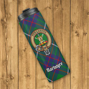 Garrafa Térmica Clan MacIntyre Crest sobre Tartan