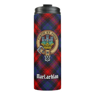 Garrafa Térmica Clan MacLachlan Crest sobre Tartan