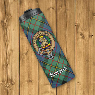 Garrafa Térmica Clan MacLaren Crest sobre Tartan
