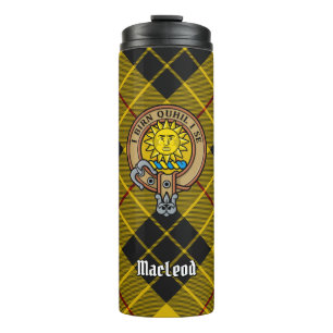 Garrafa Térmica Clan MacLeod de Lewis Crest sobre Tartan
