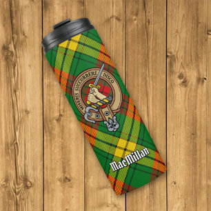 Garrafa Térmica Clan MacMillan Crest sobre Tartan