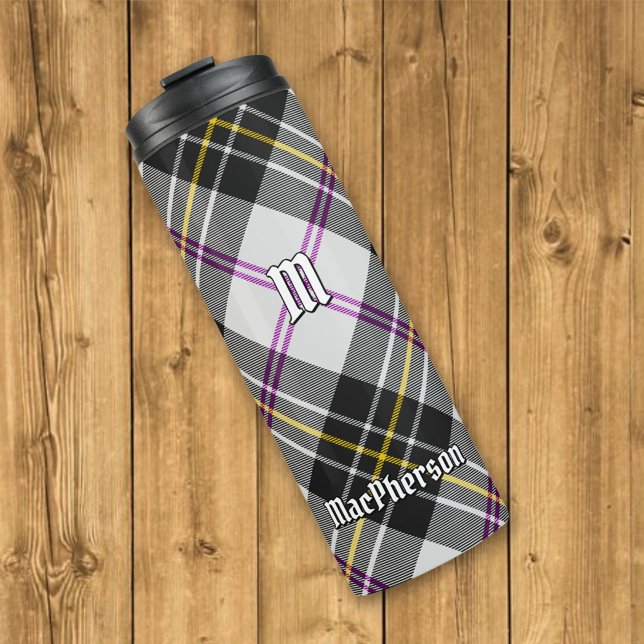 Garrafa Térmica Clan MacPherson Dress Tartan Tumbler Térmico (Criador carregado)