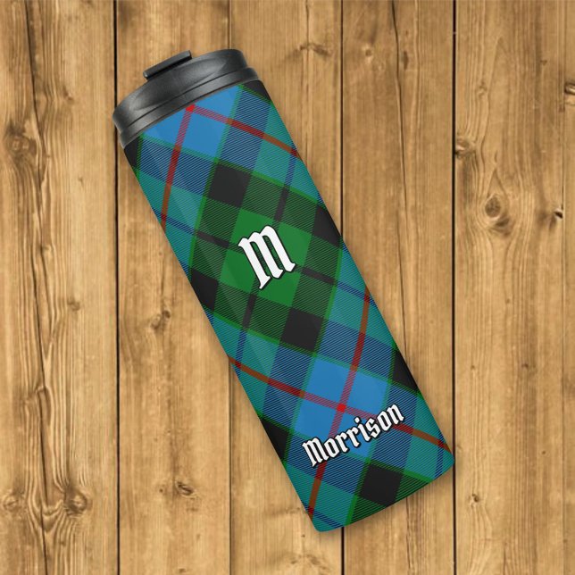 Garrafa Térmica Clan Morrison caçando Tartan Thermal Tumbler (Criador carregado)
