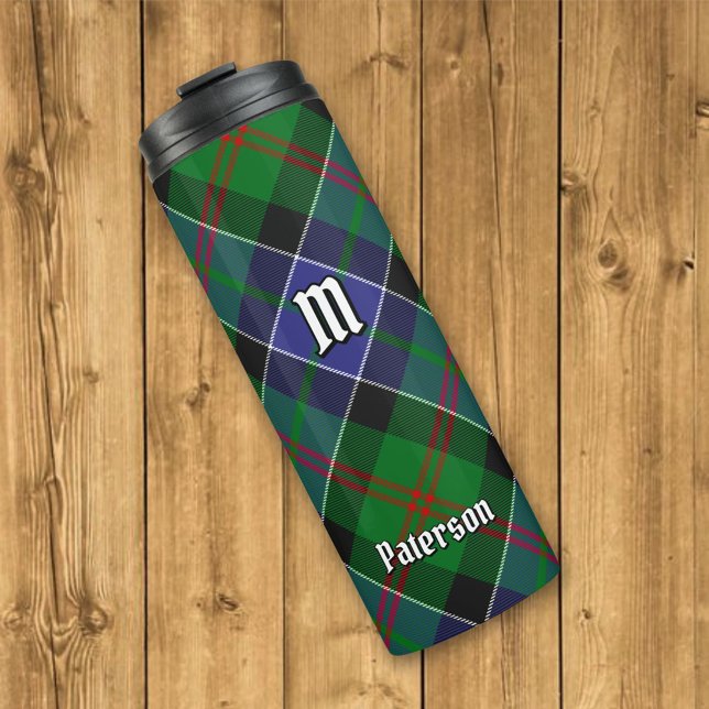 Garrafa Térmica Clan Paterson Tartan (Criador carregado)