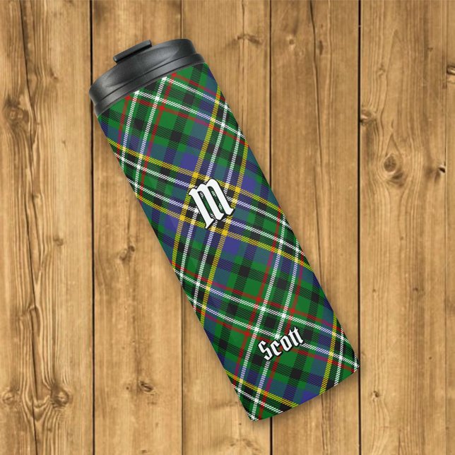 Garrafa Térmica Clan Scott Green Tartan Thermal Tumbler (Criador carregado)