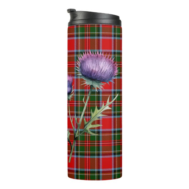 Garrafa Térmica Clan Stewart Tartan & Scottish Thistle Caneca de v (Rotação à direita)