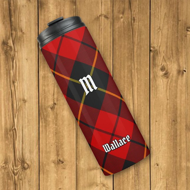Garrafa Térmica Clan Wallace Tartan Thermal Tumbler (Criador carregado)
