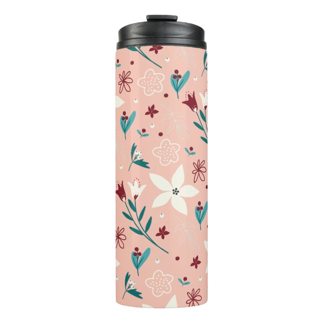 Garrafa Térmica Clássico Floral Elegante (Frente)