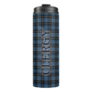Garrafa Térmica Clergy Tartan com o Sobrenome