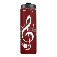 Climactic G Clef Music Red