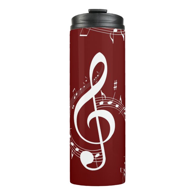 Garrafa Térmica Climactic G Clef Music Red (Frente)