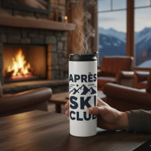 Clube Apres Ski Logotipo Montanha - Inverno Mascul