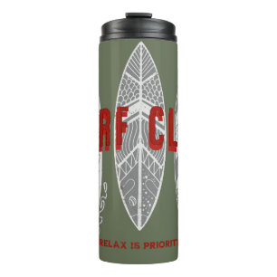 Garrafa Térmica Clube de surfs Summer Beach Vacage Funny Vintage