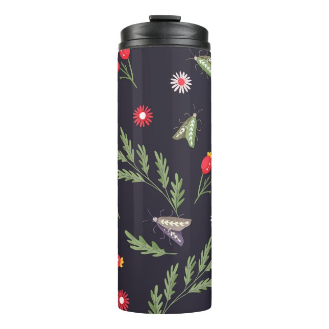 Garrafa Térmica Cobra e impressão de fada floral (Frente)