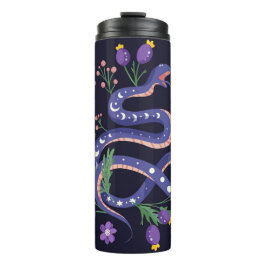 Garrafa Térmica Cobra e impressão de fada floral