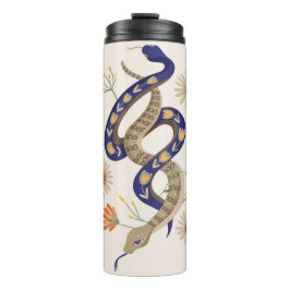 Garrafa Térmica Cobra e impressão de fada floral