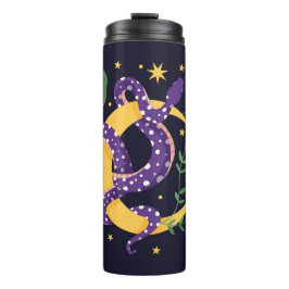 Garrafa Térmica Cobra e impressão de fada floral