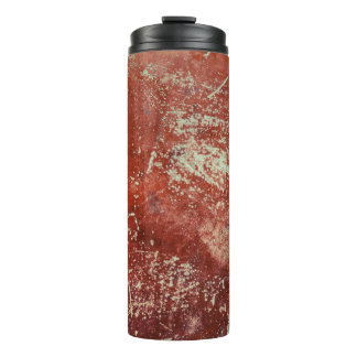 Garrafa Térmica Cobre Velho: Textura Metálica Viva.