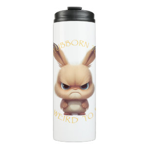 Garrafa Térmica Coelho Demasiado Teimoso Para Sair Muito Estranho 