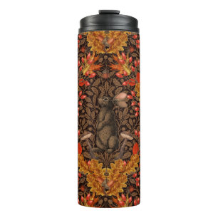 Garrafa Térmica Coelho do outono em castanho