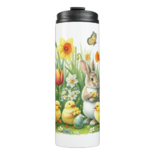 Garrafa Térmica Coelho/primavera Clássico/Vintage/frango