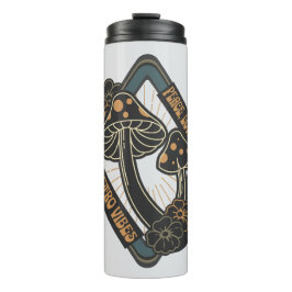 Garrafa Térmica Cogumelo Amanita Muscaria Botânico Cottagecore