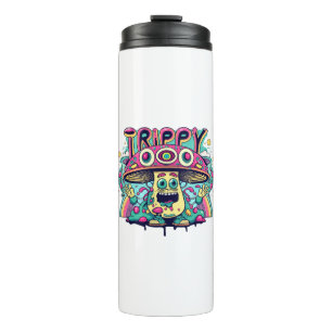 Garrafa Térmica Cogumelo Feliz Trippy