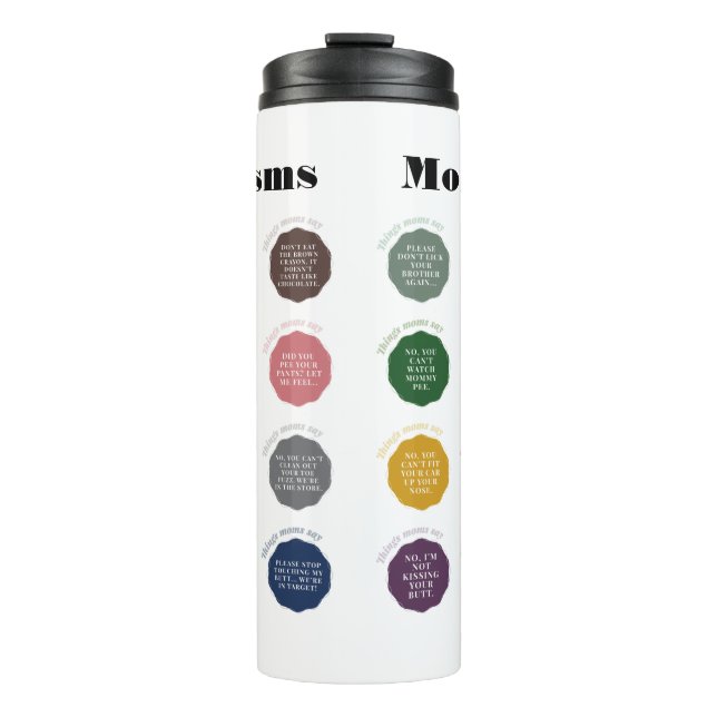 Garrafa Térmica Coisas que as Mães dizem (Frente)