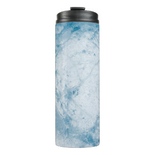 Garrafa Térmica Colchão floral branco e azul