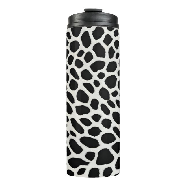 Garrafa Térmica Coleção de Leopardo Branco de Luxo Popular Elegant (Frente)
