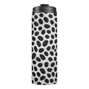 Garrafa Térmica Coleção de Luxo Moderno e Leopardo Branco