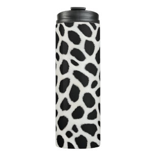 Garrafa Térmica Coleção Elegante de Leopardo Branco Trendy de Luxo
