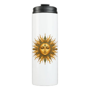 Garrafa Térmica Coleção Gol Bano Sol Dourado Persa para Bebidas