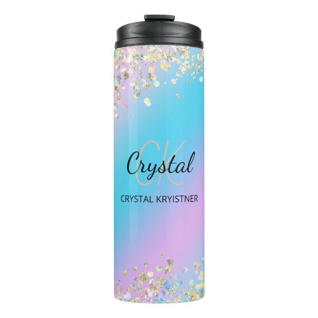 Garrafa Térmica Coleta Holográfica Moderna (Frente)