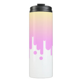 Garrafa Térmica Coletor de Gradiente Rosa e Amarelo
