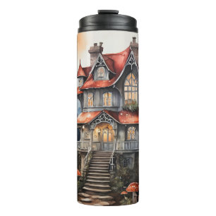 Garrafa Térmica Colheita de algodão assombrada Pastel