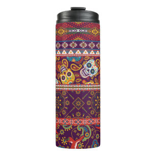 Garrafa Térmica Colheita mexicana: design tradicional de colheita.