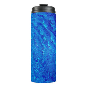 Garrafa Térmica Coloração d'água abstrato de arte em segundo pl
