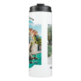 Garrafa Térmica Colorful Cinque Terre, Itália - Foto personalizáve