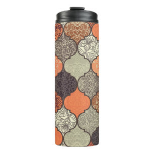 Garrafa Térmica Colorful Mandala: Patchwork Islâmica Sem Olhos.