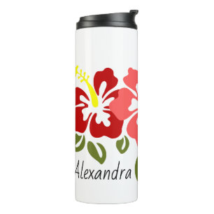 Garrafa Térmica Colorida Hibiscus Trio Personalizada