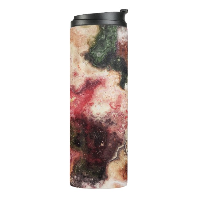 Garrafa Térmica Colorida Marble Tumbler (Giro à esquerda)