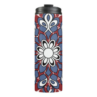 Garrafa Térmica Colorido Design de Caneca com Padrão Boho Paisley