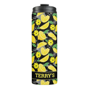 Garrafa Térmica 🍋 com nome 🍋 piclebo de limão Tumbler térmico