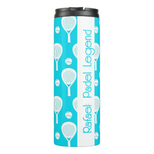 Garrafa Térmica 🎾Com o nome Raquete de Padel Azul 🎾