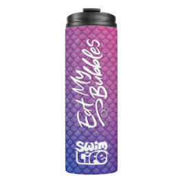 Garrafa Térmica "Coma as minhas bolhas" Cor-de-rosa/Roxo/Azul esca