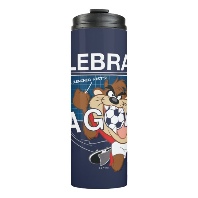 Garrafa Térmica Como Celebrar um Gol com o TAZ™ (Frente)