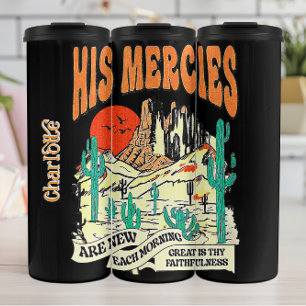 Garrafa Térmica Compaixões De Manhã, Lamentações 3:23 Bíblia, Re